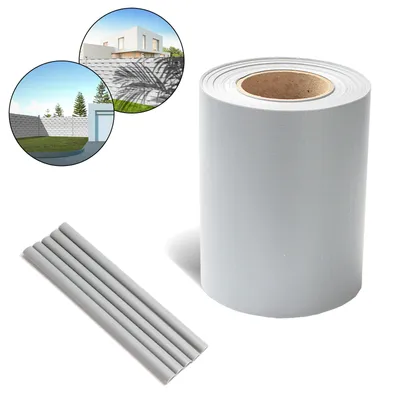 Produktbild von Jiubiaz 70m Sichtschutzfolie Gartenfreude Folie PVC Zaun Folie SichtschutzStreifen,Grau