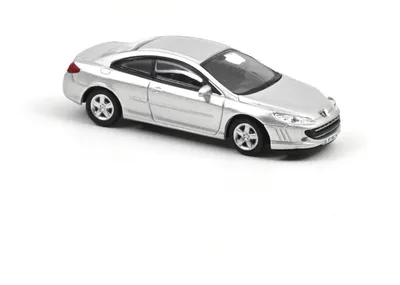 Modellauto Peugeot 407 Coupé 2006, grau, 1:87, Metall