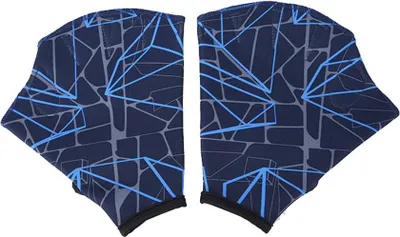 Produktbild von 1 Paar Schwimmhandschuhe, fingerlose Schwimmhandschuhe mit Schwimmhäuten, wasserabweisende Trainingshandschuhe für Tauchen und Surfen