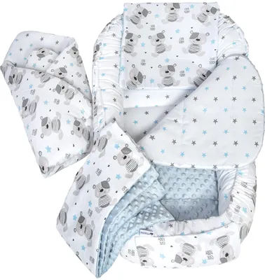 Productafbeelding van Babynestje - 5-delig - 100 x 60 x 15 cm - 100% katoen