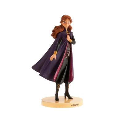 Produktbild von dekora - Die Eiskönigin Anna Tortenfigur 9 cm aus PVC - Wiederverwendbare Tortendeko