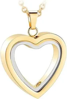 Produktbild von Luxe Ashanger mit Kette (55 cm) für Asche, Haare oder Parfum - Gedenkschmuck - Inkl. Asfüller und Aufbewahrungstasche - Offenes Gold