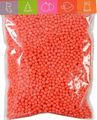 Immagine prodotto di Palline decorative rosse, 10 g, confezione da 1.