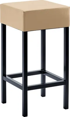 Produktbild von Barstuhl Mayer Sitzmöbel 1113 34 x 34 x 65 cm Stahl schwarz/beige