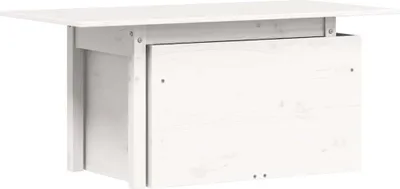 Obrázek produktu pro vidaXL Zahradní stůl bílý 100x50x75 cm z masivního borovicového dřeva
