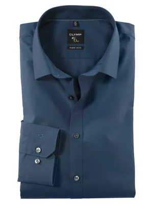 Produktbild von OLYMP No. Six super slim fit overhemd, blauw