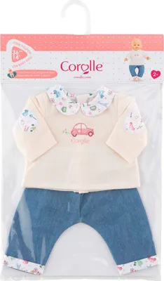 Produktbild von Corolle Babypuppe Kleidung Set T-Shirt und Jeans 36cm - Puppenkleidung