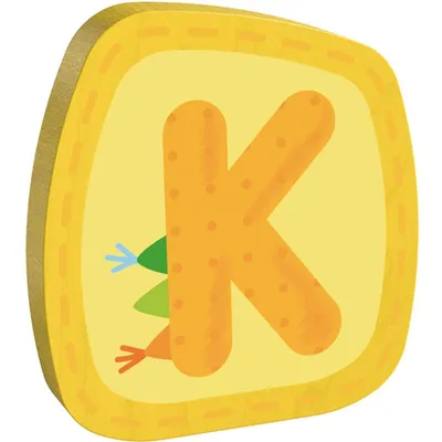 Produktbild von HABA Holzbuchstabe K, Buchstaben, Türschild, Wand, Dekoration, Kinderzimmer, Kind, Baby, 302456