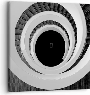Produktbild von Bild auf Leinwand - Leinwandbild - Einteilig - Stück Modern Treppe - 30x30cm - Wand Bild - Wanddeko - Wandbilder - Leinwanddruck - Bilder - Wanddekoration - Leinwand bilder - Wandbild - AC30x30-4132