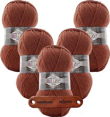 Produktbild von 5 x ALIZE Superlana Midi 597 mit Label