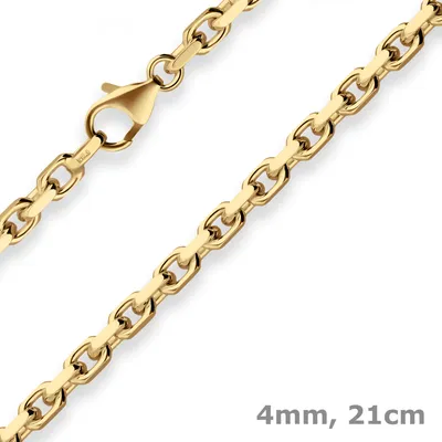 4mm-Armband-Ankerkette-diamantiert-aus-333-Gelbgold-21cm