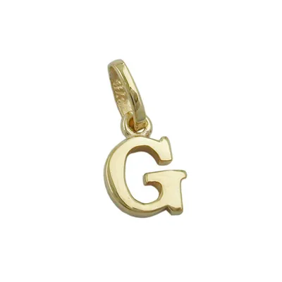 Produktbild von Anhänger 8x6mm Buchstabe G glänzend 9Kt GOLD gold 8x6mm