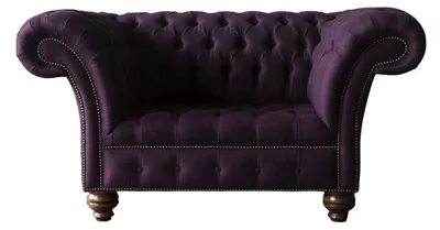 Produktbild von Design Chesterfield Stoff Couch Sessel 1.5 Sitzer Polster Sofas Lounge