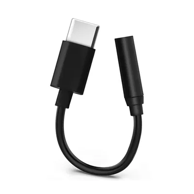 Image de Avizar, adaptateur audio compact (USB-C vers prise jack 3,5 mm), noir
