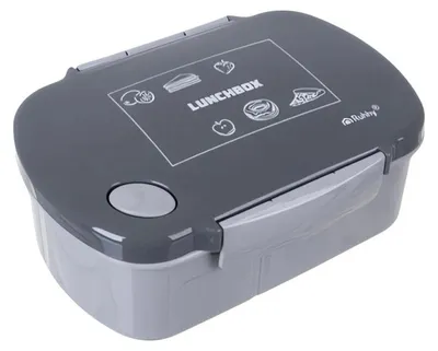 Produktbild von Ruhhy 26169 Snackbox mit Fächern, 800 ml, grau