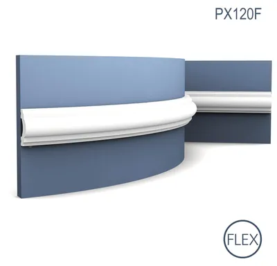 Produktbild von Orac Decor PX120F AXXENT flexible Wandleiste Stuckprofil Wand Rahmen | 2 m