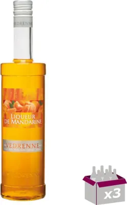 Produktbild von Lot de 3 Vedrenne - Liqueur de mandarine 25° - 70cL