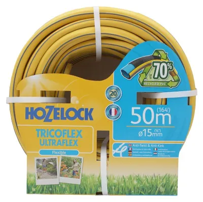 Produktbild von Hozelock 117024, 50 m, Grau, Gelb, Nur der Schlauch, PVC, 1,5 cm, Frankreich