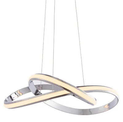 Obrázok produktu pre LED stropné svietidlo ARIA 40,5 W, 3000 K, 1900 lm, kovové, chrómovo-biele, rozmery: 138 x 66 x 66 cm, IP20, Endon