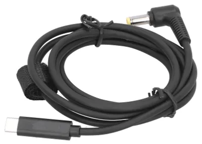 Image de Câble adaptateur d'alimentation TYPEC vers DC 5,5 x 2,5 pour ordinateur portable Dell, 65 W, 20 V