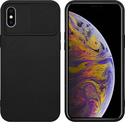 Produktbild von Cadorabo Hülle für Apple iPhone XS MAX Schutz Hülle in Schwarz Handyhülle TPU Etui Case Cover Kameraschutz