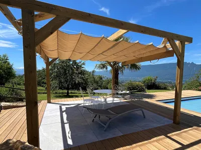 Zdjęcie produktu dla Roleta rzymska pozioma premium Decor 3x4 Beżowy