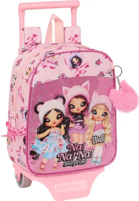Immagine prodotto di Zaino scolastico con ruote Na!Na!Na! Surprise Fabulous Rosa 22 x 27 x 10 cm