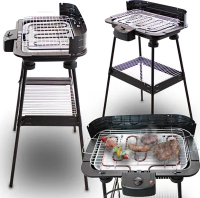 Produktbild von Bituxx Elektrischer Standgrill Balkongrill Gartengrill Elektrogrill 2200 Watt  MS-12930