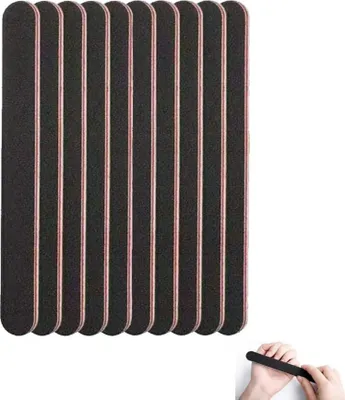 Obrázek produktu pro 10 kusů oboustranných pilníků na nehty 100/180 sada pilníků na nehty péče o nehty a styling