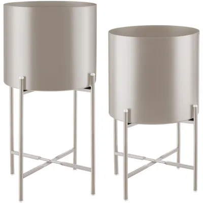 Produktbild von Pflanzenständer Mine 2-teilig, im Industrial Style Anti-Rutsch-Pads, Belastbarkeit je 20 kg