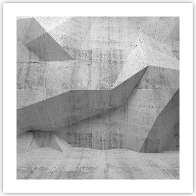 Produktbild von Poster - Poster ohne Rahmen - Beton Wand Grau - 50x50 cm - Wand Bild - Wanddeko - Wandbilder - Kunstposter - Wandposter - Bilder - Kunstdruck - Wanddekoration - Wandbild - P2XAC50x50-4183