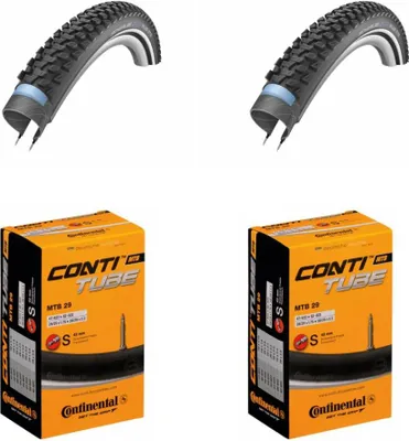 Immagine prodotto di Copertoncino Schwalbe Marathon Plus MTB 29x2.10 + camera d'aria Conti 28/29, SmartG...