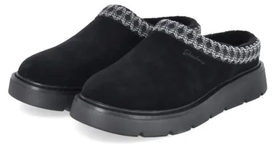Produktbild von Skechers Damen Hausschuhe KEEPSAKES COZY Schwarz Leder Größe: 40