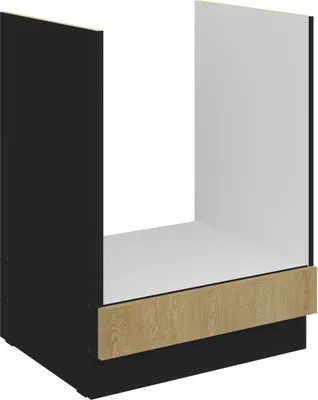 Produktbild von Umbauschrank für Backofen Cremona schwarz 60 D GAZ BB