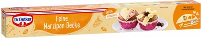 Produktbild von Dr. Oetker Marzipan Decke ausgerollt einfach zu verarbeiten 6er Pack (6x300g Packung) + usy Block