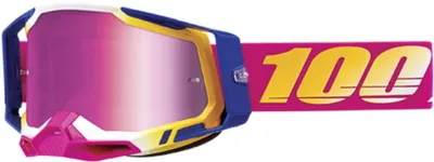 Produktbild von 100% Racecraft II Mission Motocross Brille (Pink/Yellow,One Size)
