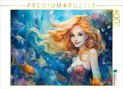 Zdjęcie produktu dla CALVENDO Puzzle "Blondynka-Syrenka" | 2000 elementów, wymiary układanki: 90 x 67 cm. Puzzle fotograficzne, idealne na chwile relaksu