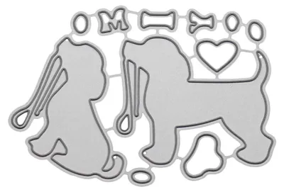 Hund Stanzformen aus Kohlenstoffstahl, 1 Stück, für Scrapbooking