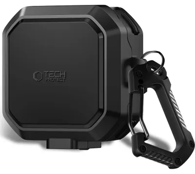 Produktbild von Schutzhülle für Samsung Galaxy Buds 4 / 4 Pro, Tech-Protect Carbonox mit MagSafe, Schwarz