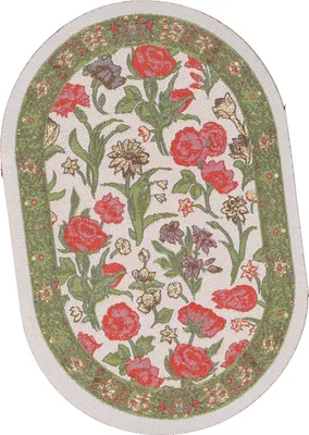 Produktbild von 1/12 Miniatur-Teppich,Miniatur-Teppich,Puppenhaus-Fußmatten,Oval-Teppich,Puppenhaus-Teppich,Puppenhaus-Deko-Zubehör