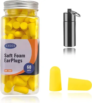Productafbeelding van Soft Foam Oordoppen 38dB SNR, 60 Paar, Comfortabel voor Slapen, Studeren, Reizen