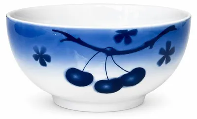 Obrázek produktu pro Thun, 1794. Polévková mísa, český porcelán, 14,5 cm, motiv modrých třešní, Thun