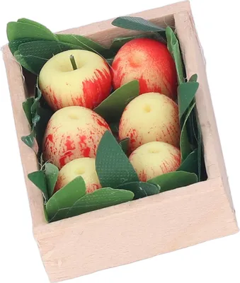 Produktbild von 1:12 Puppenhaus Äpfel Kinder Niedliches Miniatur-Fruchtmodell Puppenhaus Lebensszene Dekorationszubehör
