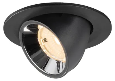 Productafbeelding van Inbouwspot Numinos Gimble S zwart/chroom 2700K - 55gr