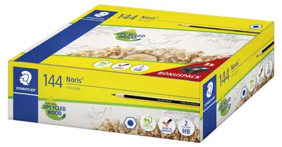 Produktbild von STAEDTLER Noris 120 Bleistift Klassensatz mit 144 Bleistiften und 3 Spitzern
