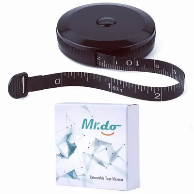 Productafbeelding van Meetlint naaien - Intrekbaar - 150 cm - Zwart