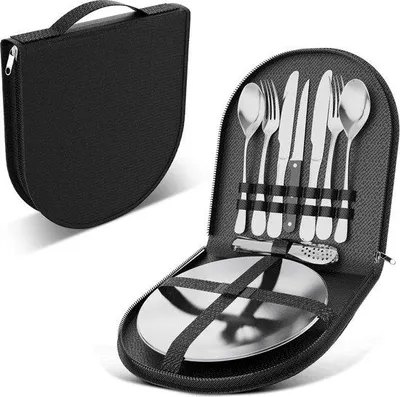 Produktbild von Reisekocher-Set - 10-teilig für 2 Personen - tragbar