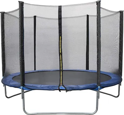 Produktbild von Gartentrampolin mit Sicherheitsnetz, Kindertrampolin für Jump Fitness Outdoor Trampolin 183cm