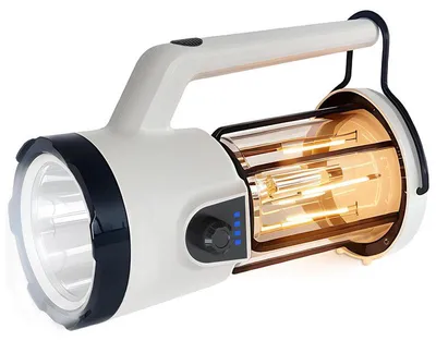Produktbild von LED Taschenlampe und Camping Laterne 2-in-1, wiederaufladbar, 4000 mAh Powerbank, dimmbar für Outdoor