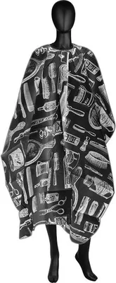 Produktbild von Friseurumhang J-05 schwarz